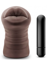 Коричневый мастурбатор-ротик Renee - Blush Novelties - в Старом Осколе купить с доставкой