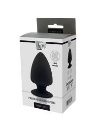 Черная анальная пробка PREMIUM SILICONE PLUG M - 11 см. - Dream Toys