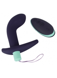 Темно-фиолетовый вибростимулятор простаты с пультом ДУ Remote Controlled Prostate Plug - Orion - в Старом Осколе купить с доставкой