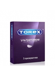 Презервативы Torex  Ультратонкие  - 3 шт. - Torex - купить с доставкой в Старом Осколе