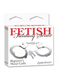 Металлические наручники Beginner s Metal Cuffs - Pipedream - купить с доставкой в Старом Осколе