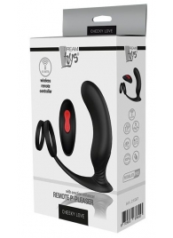Черный массажер простаты REMOTE P-PLEASER - Dream Toys - в Старом Осколе купить с доставкой