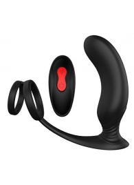 Черный массажер простаты REMOTE P-PLEASER - Dream Toys - в Старом Осколе купить с доставкой