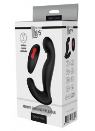 Черный вибромассажер простаты SWIRLING P-PLEASER - Dream Toys - в Старом Осколе купить с доставкой