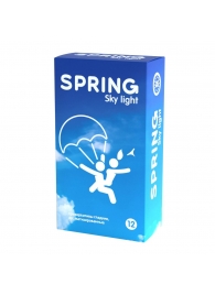 Ультратонкие презервативы SPRING SKY LIGHT - 12 шт. - SPRING - купить с доставкой в Старом Осколе