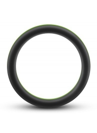 Черно-зеленое эрекционное кольцо Silicone Go Pro Cock Ring - Blush Novelties - в Старом Осколе купить с доставкой