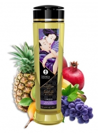 Массажное масло Libido Exotic Fruits с ароматом экзотических фруктов - 240 мл. - Shunga - купить с доставкой в Старом Осколе