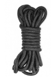 Черная веревка Do Not Disturb - 5 м. - Lola Games - купить с доставкой в Старом Осколе