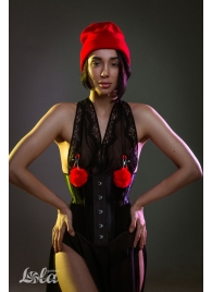 Зажимы на соски Angelic с красными меховыми шариками - Lola Games - купить с доставкой в Старом Осколе