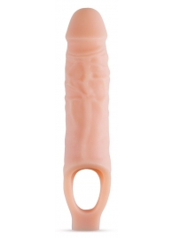 Телесный реалистичный фаллоудлинитель 9 Inch Silicone Cock Sheath Penis Extender - 22,86 см. - Blush Novelties - в Старом Осколе купить с доставкой