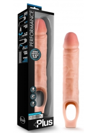 Телесный реалистичный фаллоудлинитель 10 Inch Silicone Cock Sheath Penis Extender - 25,4 см. - Blush Novelties - в Старом Осколе купить с доставкой