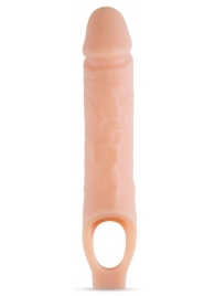 Телесный реалистичный фаллоудлинитель 10 Inch Silicone Cock Sheath Penis Extender - 25,4 см. - Blush Novelties - в Старом Осколе купить с доставкой