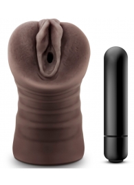 Коричневый мастурбатор-вагина Hot Chocolate Brianna - Blush Novelties - в Старом Осколе купить с доставкой