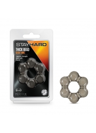 Дымчатое эрекционное кольцо Stay Hard Thick Bead Cock Ring - Blush Novelties - в Старом Осколе купить с доставкой