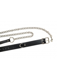 Черный ошейник с поводком Wild - Lola Games - купить с доставкой в Старом Осколе