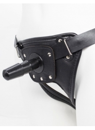 Черный пояс для насадок CLASS STRAP Restyling - LOVETOY (А-Полимер) - купить с доставкой в Старом Осколе