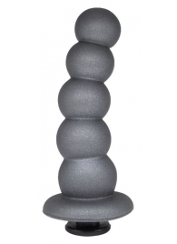 Черная насадка-елочка PLATINUM 6  - 17 см. - LOVETOY (А-Полимер) - купить с доставкой в Старом Осколе