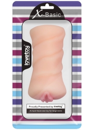 Телесный мастурбатор-вагина X-Basic Pocket Pussy без вибрации - Lovetoy - в Старом Осколе купить с доставкой