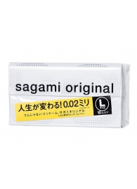 Презервативы Sagami Original 0.02 L-size увеличенного размера - 10 шт. - Sagami - купить с доставкой в Старом Осколе