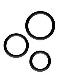 Набор из 3 эрекционных колец SILICONE COCKRINGS - Dream Toys - в Старом Осколе купить с доставкой