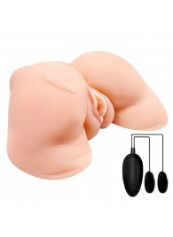 Телесная вибровагина Julie с 2 рабочими отверстиями - Baile - в Старом Осколе купить с доставкой