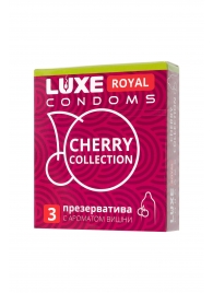 Презервативы с ароматом вишни LUXE Royal Cherry Collection - 3 шт. - Luxe - купить с доставкой в Старом Осколе