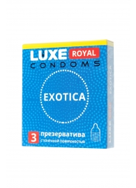 Текстурированные презервативы LUXE Royal Exotica - 3 шт. - Luxe - купить с доставкой в Старом Осколе