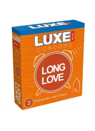 Презервативы с продлевающим эффектом LUXE Royal Long Love - 3 шт. - Luxe - купить с доставкой в Старом Осколе