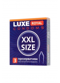 Презервативы увеличенного размера LUXE Royal XXL Size - 3 шт. - Luxe - купить с доставкой в Старом Осколе