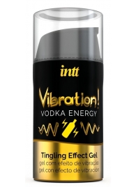 Жидкий интимный гель с эффектом вибрации Vibration! Vodka Energy - 15 мл. - INTT - купить с доставкой в Старом Осколе