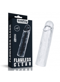 Прозрачная насадка-удлинитель Flawless Clear Penis Sleeve Add 1 - 15,5 см. - Lovetoy - в Старом Осколе купить с доставкой