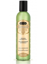 Массажное масло Naturals Vanilla Sandalwood с ароматом ванили и сандала - 236 мл. - Kama Sutra - купить с доставкой в Старом Осколе
