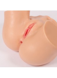 Телесный мастурбатор-полуторс ONAHOLE 01 с двумя любовными отверстиями - KOKOS - в Старом Осколе купить с доставкой