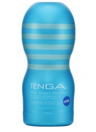 Мастурбатор с охлаждающей смазкой TENGA Original Vacuum Cup Cool - Tenga - в Старом Осколе купить с доставкой