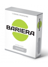 Ультратонкие презервативы Bariera Ultra Thin - 3 шт. - Bariera - купить с доставкой в Старом Осколе