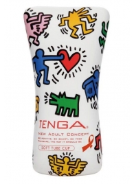 Мастурбатор-туба Keith Haring Soft Tube CUP - Tenga - в Старом Осколе купить с доставкой