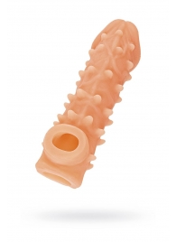 Телесная закрытая насадка с пупырышками Cock Sleeve Size S - 13,8 см. - KOKOS - в Старом Осколе купить с доставкой