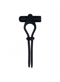 Черное эрекционное лассо с вибропулей Black Tie Affair - Zero Tolerance - в Старом Осколе купить с доставкой