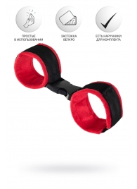 Красно-черные велюровые оковы Anonymo - ToyFa - купить с доставкой в Старом Осколе