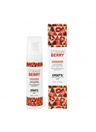 Разогревающее массажное масло  с ароматом клубники Gourmet Strawberry - 50 мл. - Exsens - купить с доставкой в Старом Осколе