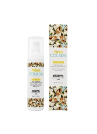 Разогревающее массажное масло с ароматом пина колада Gourmet Pina Colada - 50 мл. - Exsens - купить с доставкой в Старом Осколе