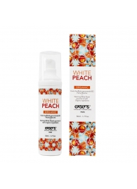 Разогревающее массажное масло Gourmet White Peach Organic с органическими ингредиентами - 50 мл. - Exsens - купить с доставкой в Старом Осколе