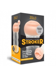 Мастурбатор-ротик ZOLO DEEP THROAT - Zolo - в Старом Осколе купить с доставкой