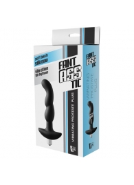 Черная вибропробка для простаты FantASStic Vibrating Prostate Plug - 14,5 см. - Dream Toys - в Старом Осколе купить с доставкой