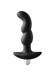 Черная вибропробка для простаты FantASStic Vibrating Prostate Plug - 14,5 см. - Dream Toys - в Старом Осколе купить с доставкой