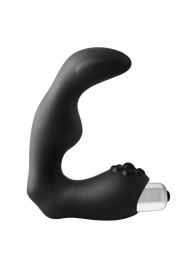 Черный вибромассажер простаты FantASStic Vibrating Prostate Massager - 11,3 см. - Dream Toys - в Старом Осколе купить с доставкой