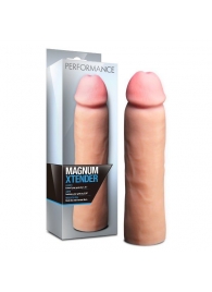 Телесная фаллическая насадка на пенис Magnum Xtender - 23 см. - Blush Novelties - в Старом Осколе купить с доставкой