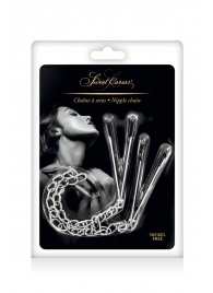 Регулируемые зажимы для сосков Sweet Caress Nipple Chain - Sweet Caress - купить с доставкой в Старом Осколе