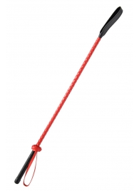 Красно-черный гладкий стек - 71 см. - Fetish Tentation - купить с доставкой в Старом Осколе