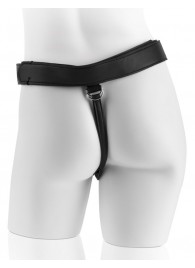 Страпон с телесной насадкой 7  Uncut with Strap on Harness - 18 см. - Pipedream - купить с доставкой в Старом Осколе